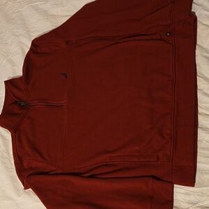 Nautica Red quarter zip up pull over sweatshirt